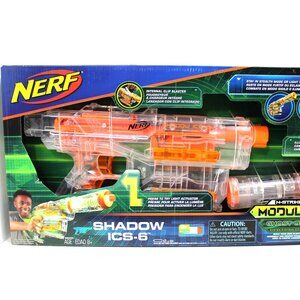 Hasbro Nerf-N-Strike Modulus Ghost Ops System Shadow ICS-6 Blaster Barrel Darts